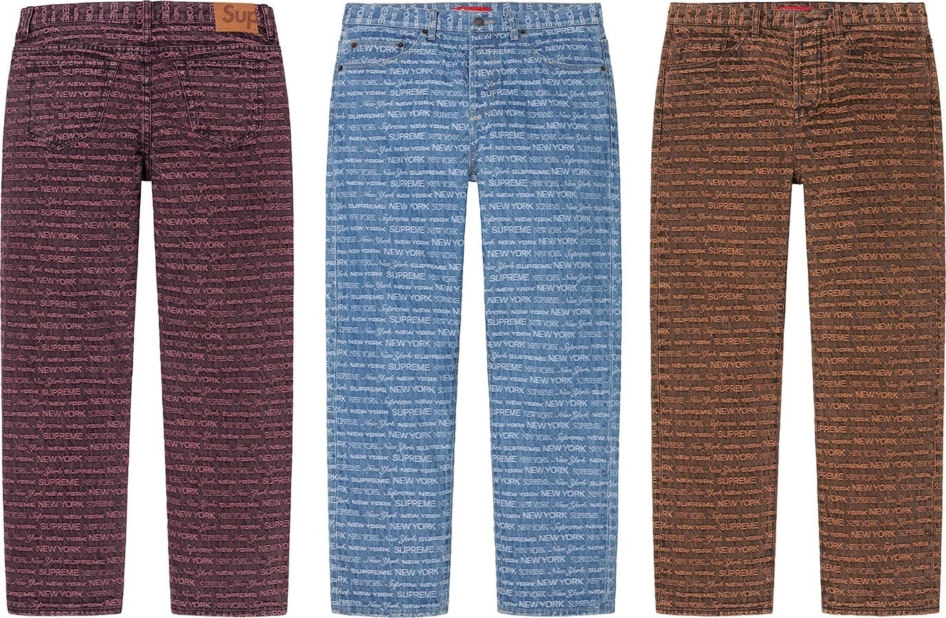 Multi Type Jacquard Regular Jean